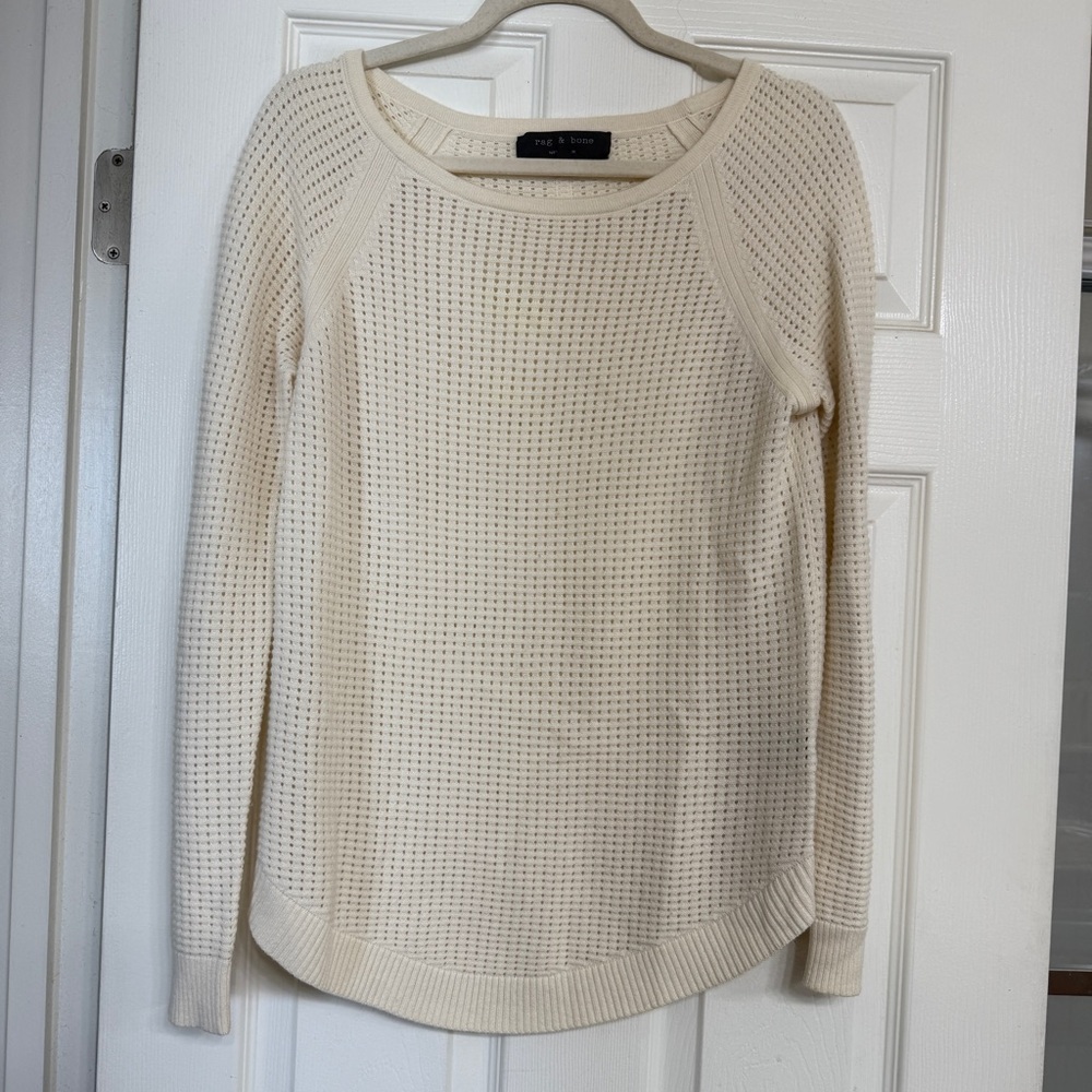 Rag and bone Cream Sweater small
